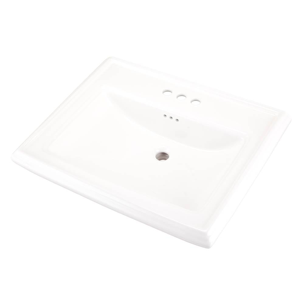 Gerber Plumbing - Logan Square Standard Ped Lav 27.38''x21.25'' 4''CC White - White