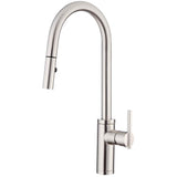 Gerber Plumbing - Parma Cafe Pull-Down Kitchen Faucet w/ SnapBack Retraction 1.75gpm Stainless Steel - Stainless Steel