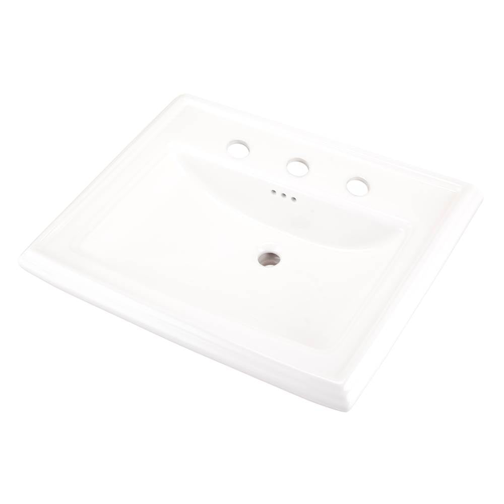 Gerber Plumbing - Logan Square Standard Ped Lav 27.38''x21.25'' 8''CC White - White