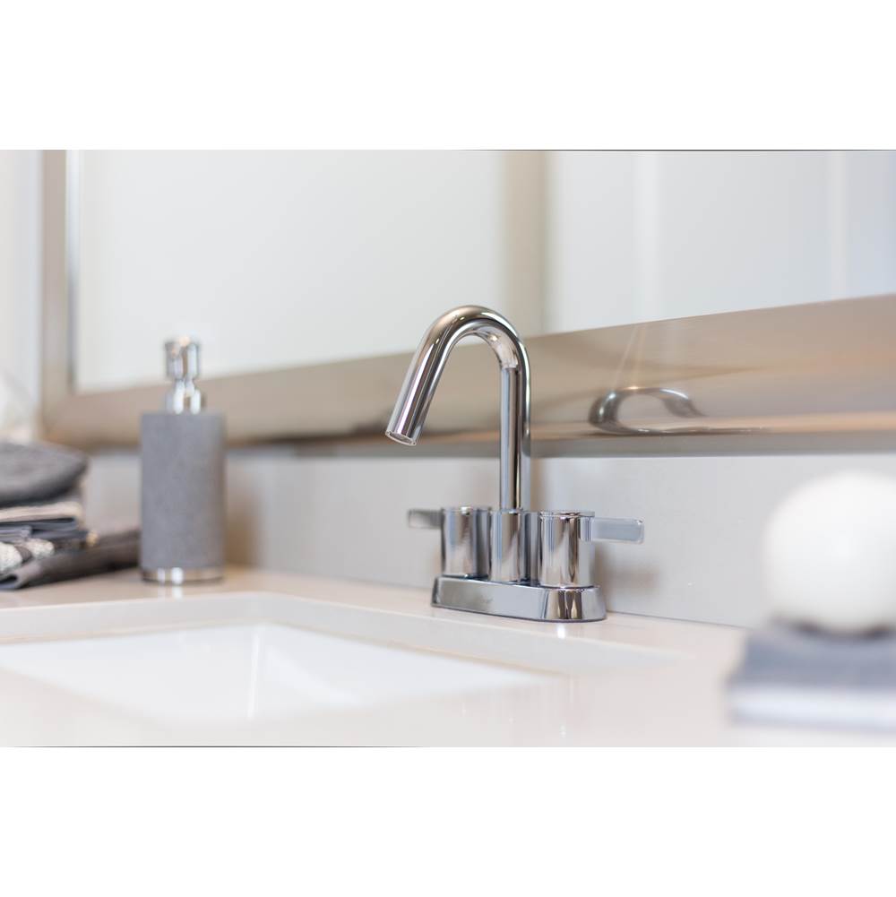 Amalfi 2H Centerset Lavatory Faucet w/ 50/50 Touch Down Drain 1.2gpm Chrome