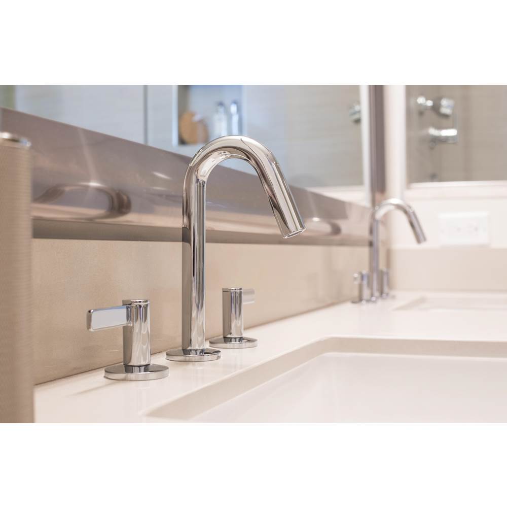 Amalfi Trim Line 2H Widespread Lavatory Faucet w/ Metal Touch Down Drain 1.2gpm Chrome