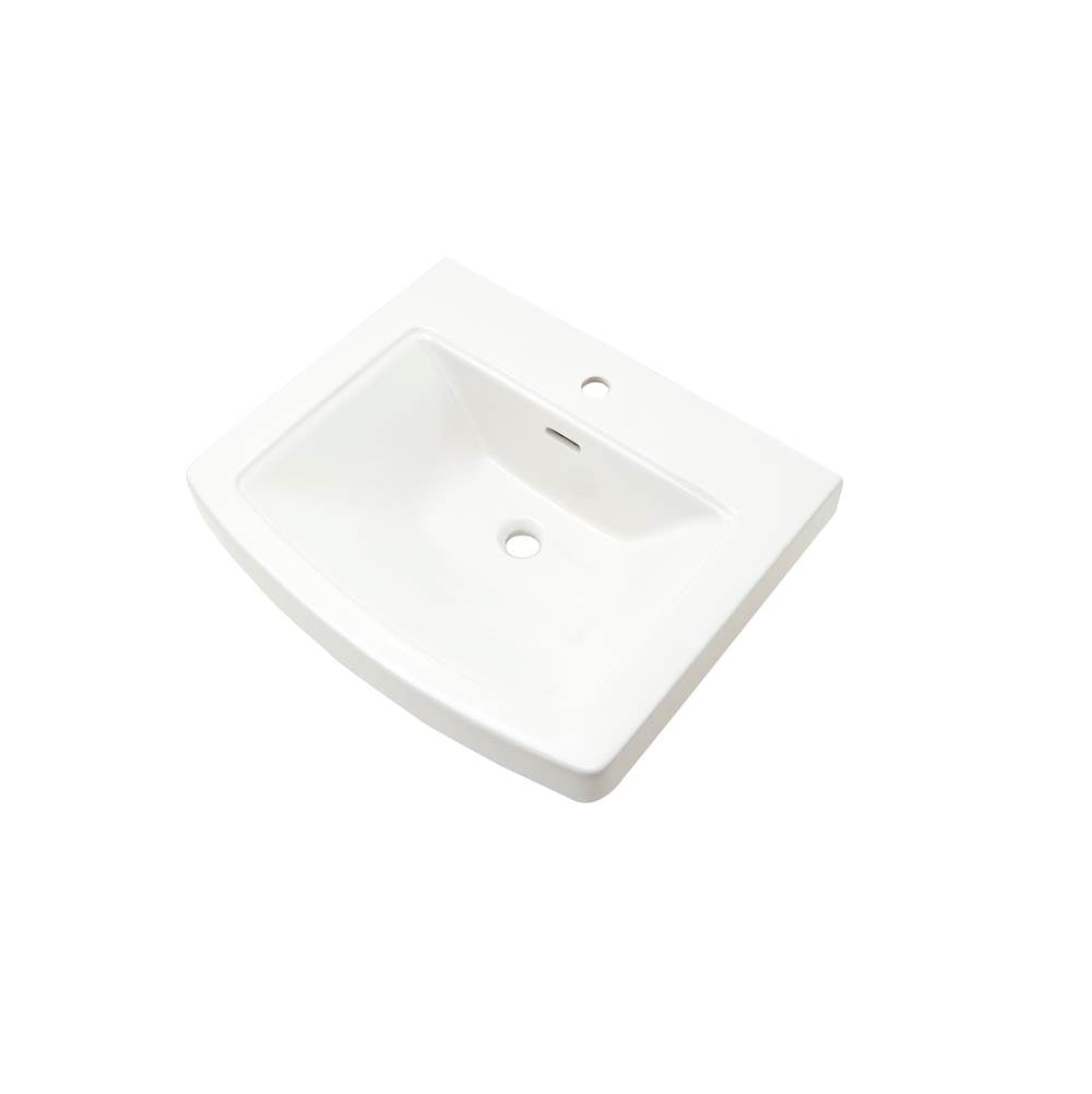Gerber Plumbing - Hinsdale Petite Ped Top 21''x18'' Single Hole White - White