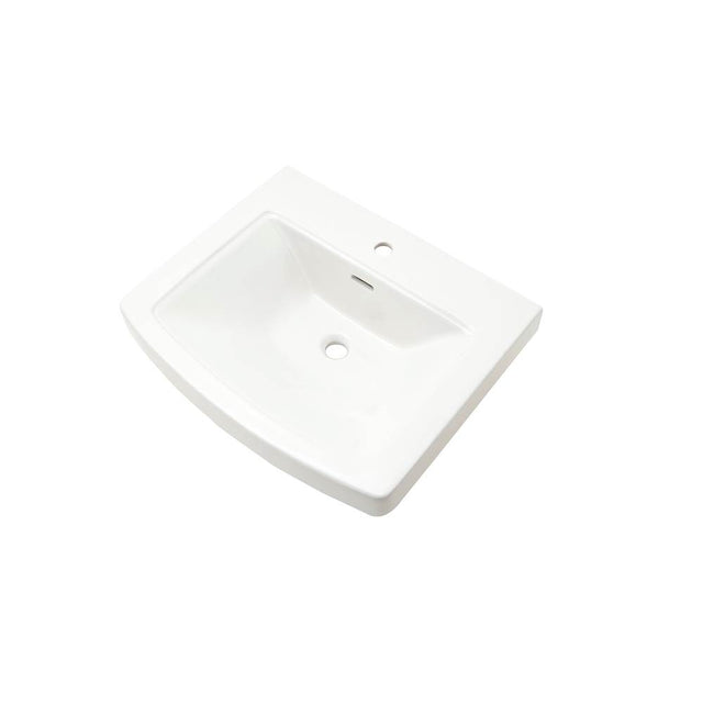 Gerber Plumbing - Hinsdale Petite Ped Top 21''x18'' Single Hole White - White