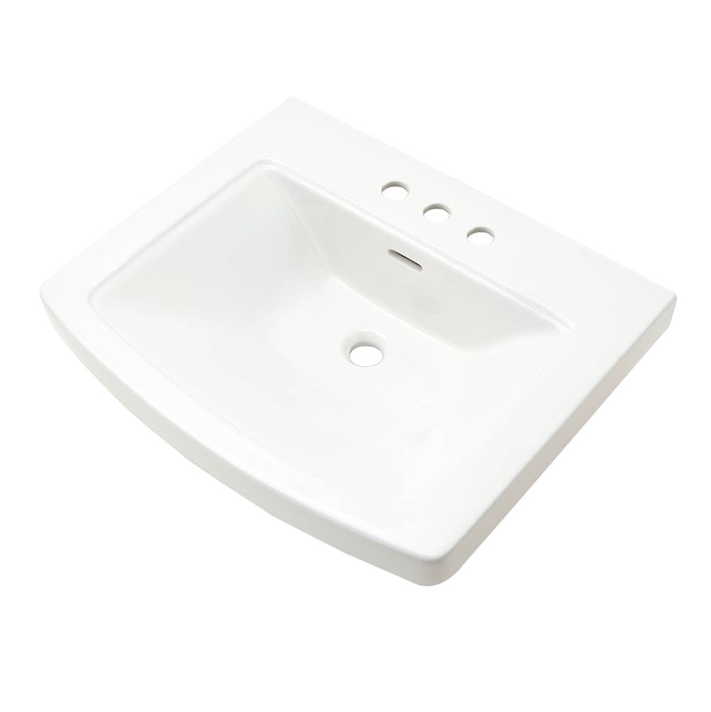 Gerber Plumbing - Hinsdale Standard Ped Top 25''x21'' 4''CC White - White