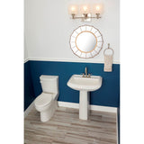 Avalanche Standard 8''CC Ped Lav Combo: G0013599 Lav w/ G0029834 Ped White