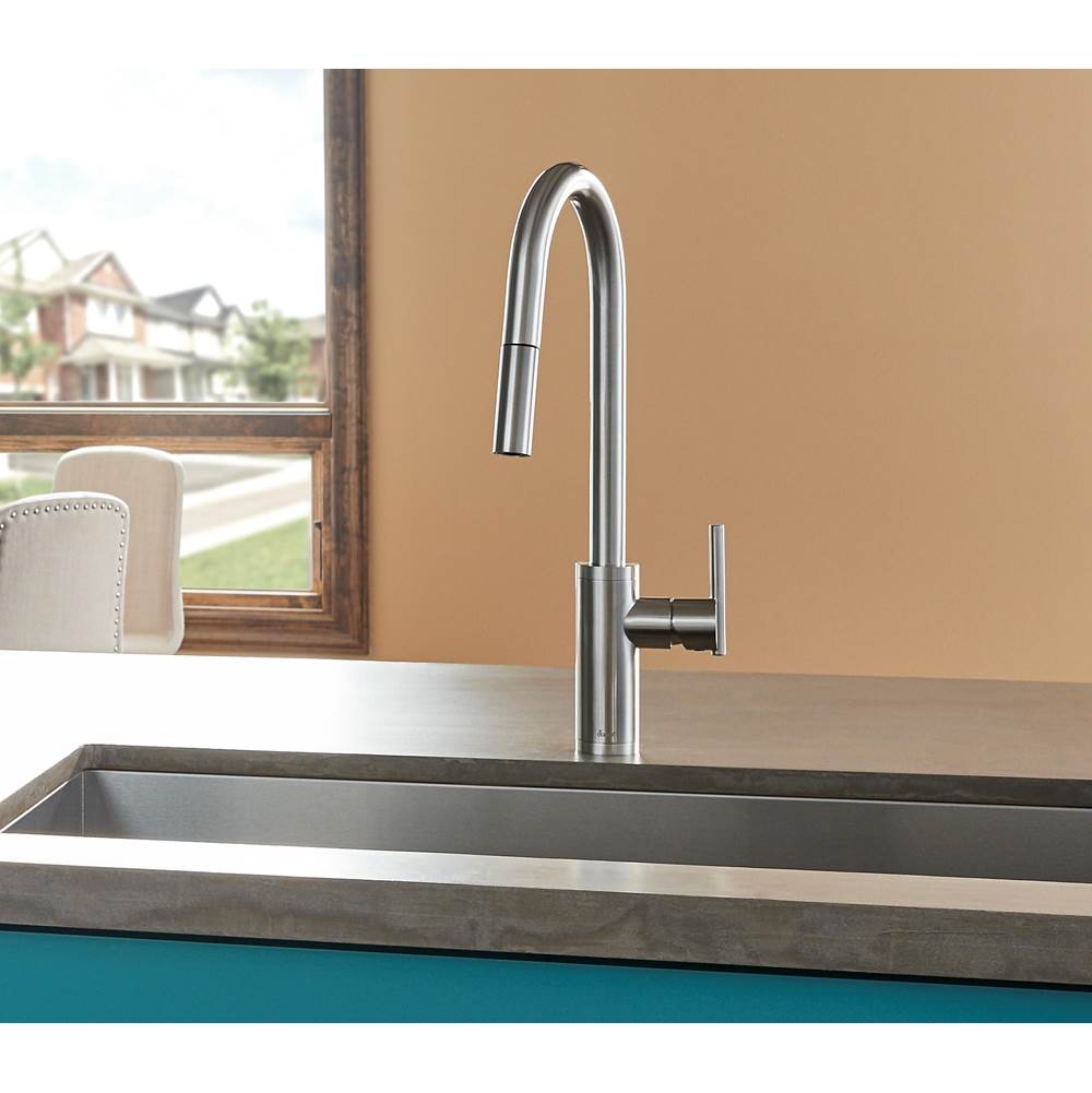 Parma Cafe Pull-Down Kitchen Faucet w/ SnapBack Retraction 1.75gpm Chrome