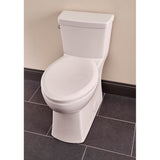 Burr Ridge 1.28gpf ADA EL 1pc CT Toilet 12'' Rough-In White