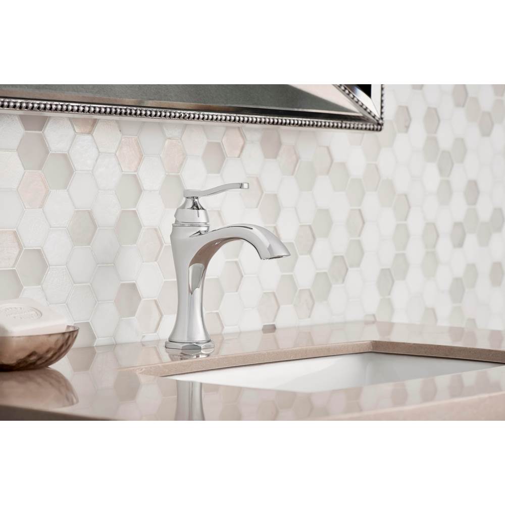 Draper 1H Lavatory Faucet Single Hole Mount w/ Metal Pop-Up Drain 1.2gpm Chrome