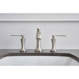 Draper 2H Widespread Lavatory Faucet w/ Metal Pop-Up Drain 1.2gpm Brushed Nickel