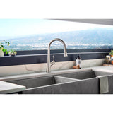 Antioch 1H Pull-Down Kitchen Faucet w/ Snapback 1.75gpm Stainless Steel