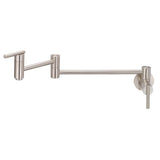 Gerber Plumbing - Parma Wall Mount Pot Filler 2.2gpm Stainless Steel - Stainless Steel