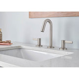 Amalfi Trim Line 2H Widespread Lavatory Faucet w/ Metal Touch Down Drain 1.2gpm Chrome