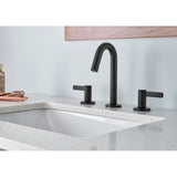 Amalfi Trim Line 2H Widespread Lavatory Faucet w/ Metal Touch Down Drain 1.2gpm Chrome