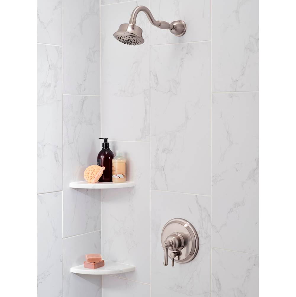 Opulence 1H Tub & Shower Trim Kit & Treysta Cartridge w/ Diverter on Valve & 5 Function Showerhead 1.75gpm Brushed Nickel