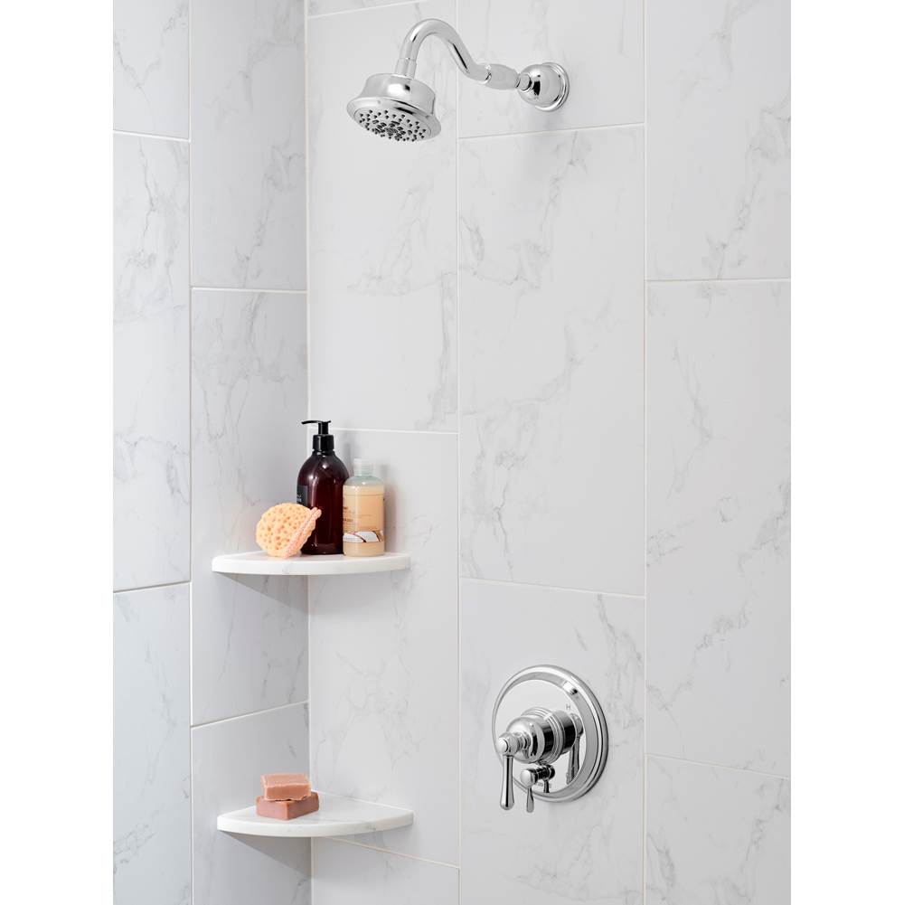 Opulence 1H Tub & Shower Trim Kit & Treysta Cartridge w/ Diverter on Valve & 5 Function Showerhead 1.75gpm Chrome