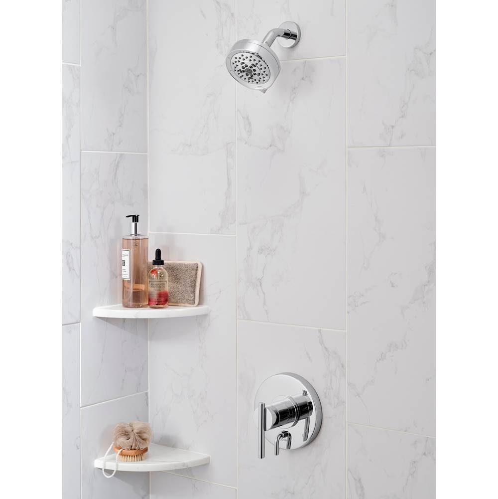 Parma 1H Tub & Shower Trim Kit & Treysta Cartridge w/ Diverter on Valve & 5 Function Showerhead 1.75gpm Chrome