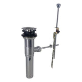 Metal Pop-Up Lavatory Drain Assembly Chrome