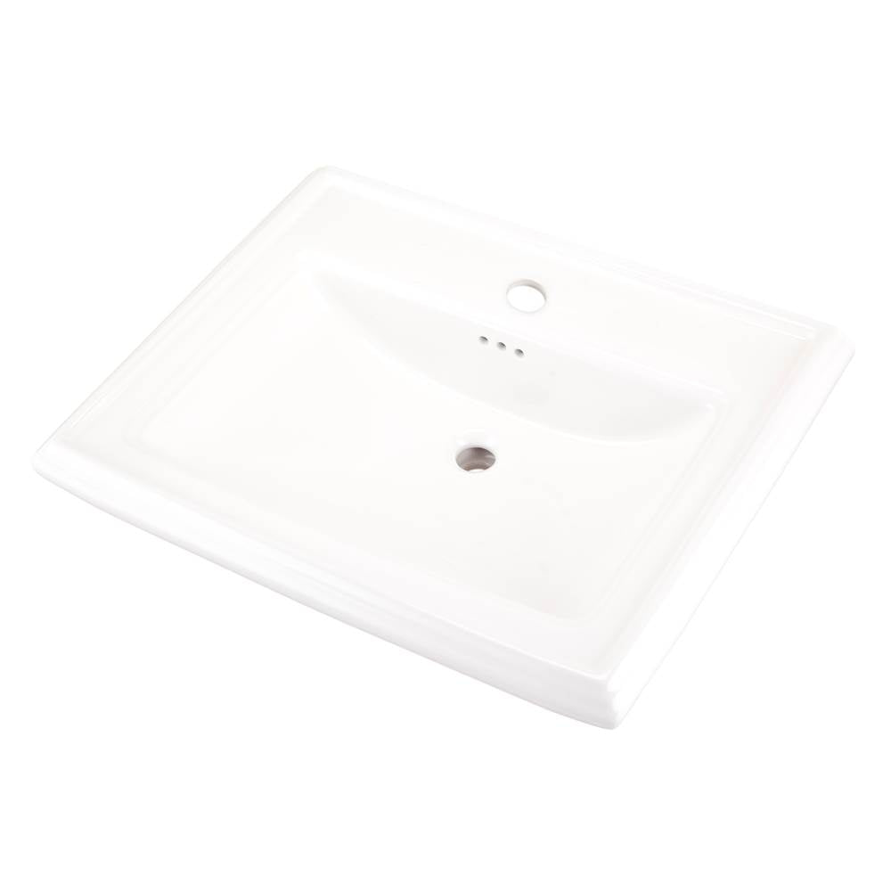 Gerber Plumbing - Logan Square Standard Ped Lav 27.38''x21.25'' Single Hole White - White