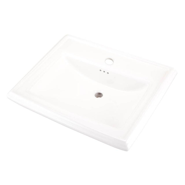 Gerber Plumbing - Logan Square Standard Ped Lav 27.38''x21.25'' Single Hole White - White