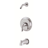 Gerber Plumbing - Viper 1H Tub & Shower Trim Kit & Treysta Cartridge w/Diverter on Spout Less Showerhead Chrome - Chrome