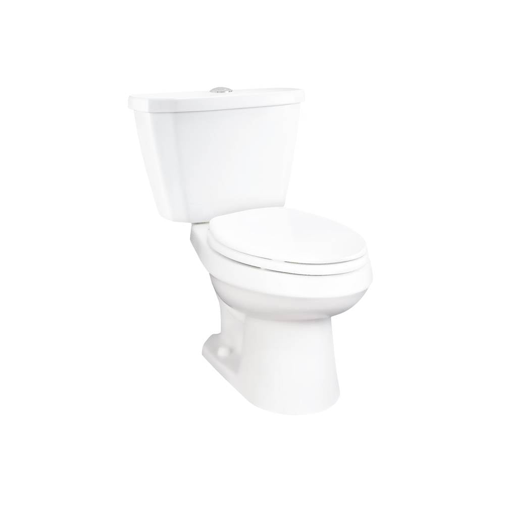 Viper 0.9/1.1gpf Dual Flush RF 12'' RI Combo: GWS21551 Bowl w/ GDF28528 Tank White