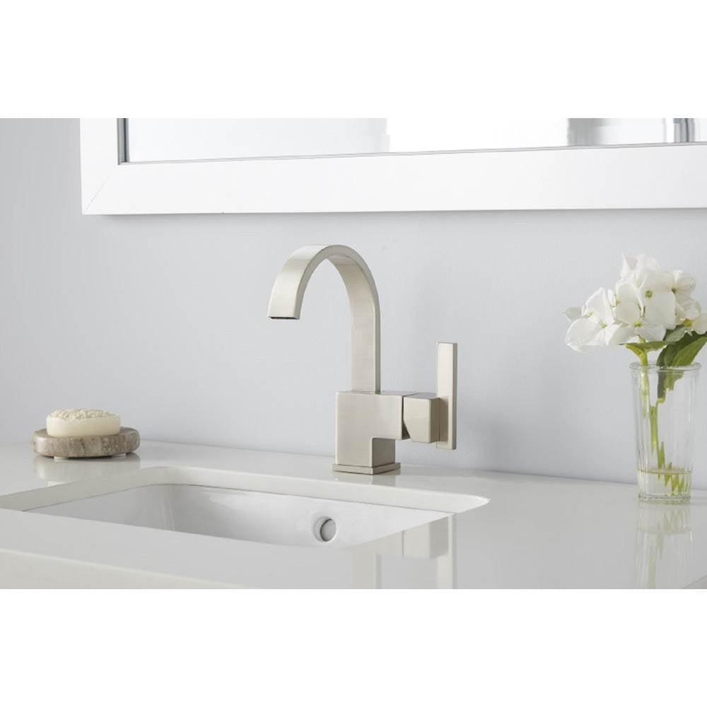 Sirius 1H Lavatory Faucet Single Hole Mount w/ Metal Touch Down Drain 1.2gpm Chrome