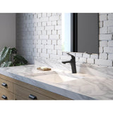 Lemora 1H Single Hole Mount Lavatory Faucet w/ Metal Touch-Down Drain 1.2gpm Chrome