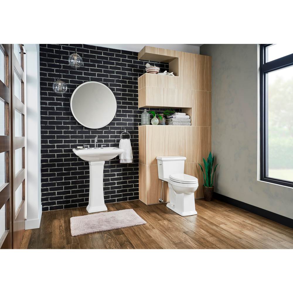 Logan Square 1.28gpf 1pc ADA Elongated Simple CT Toilet 12'' Rough-In White
