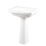 Burr Ridge Standard 8''CC Ped Lav Combo: G0012519 Lav w/ G0029848 Ped White