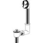 Gerber Plumbing - Gerber Classics Lift & Turn 20 Gauge Drain in Shoe for Standard Tub with ''Clean Out Here'' Faceplate Chrome - Chrome
