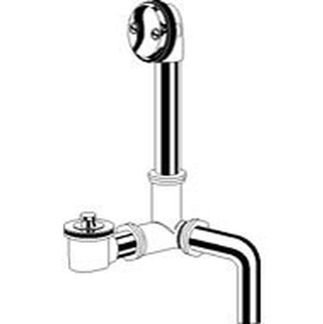 Gerber Plumbing - Gerber Classics Lift & Turn Side Outlet 20 Gauge Drain for Standard Tub with ''Clean Out Here'' Faceplate Chrome - Chrome