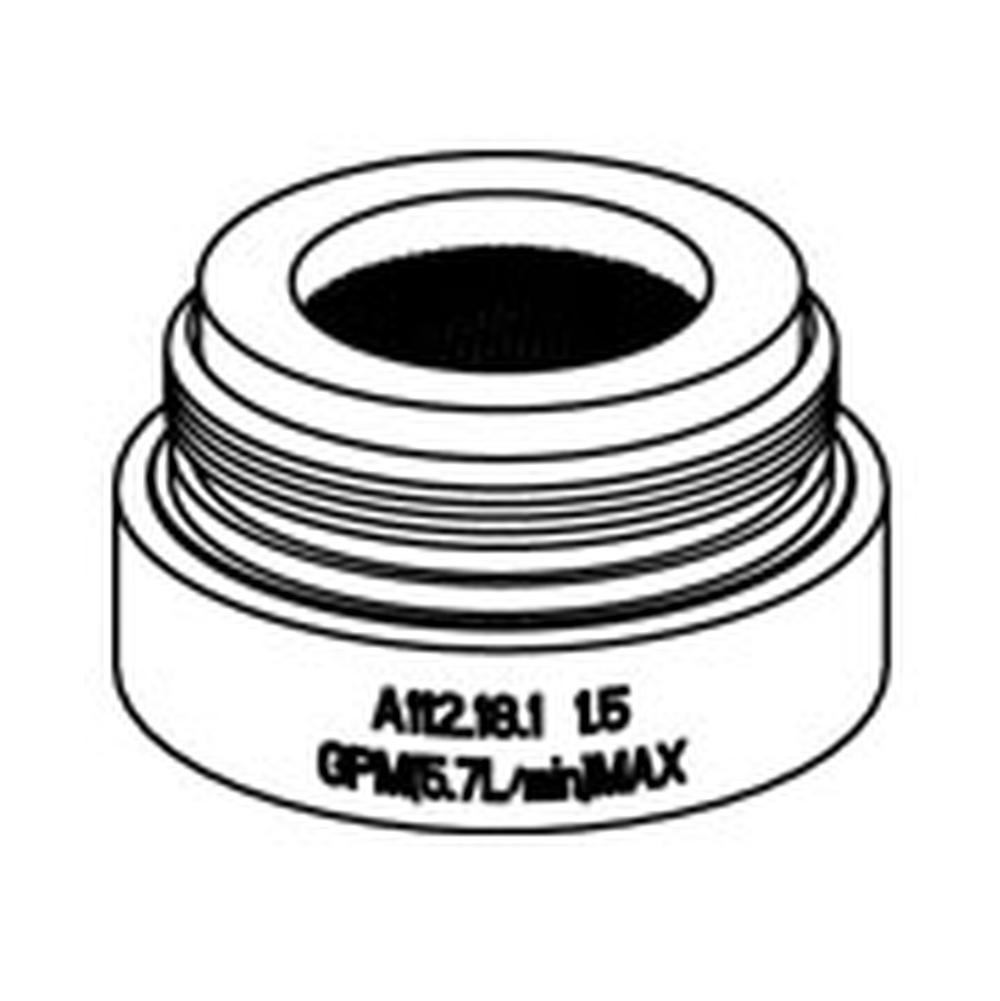 Gerber Plumbing - Aerator Kit 1.5gpm Aerated Standard Male Vandal Proof Chrome - Chrome