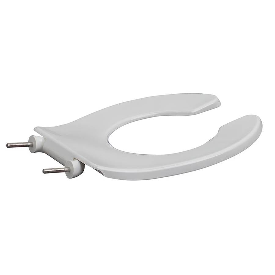 Round Front Commercial Toilet Seat for PeeWee GHE20601 White