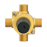 Single Handle 1/2'' 4-Port/3-Outlet Shower Diverter Valve (Pause/Individual/Shared)