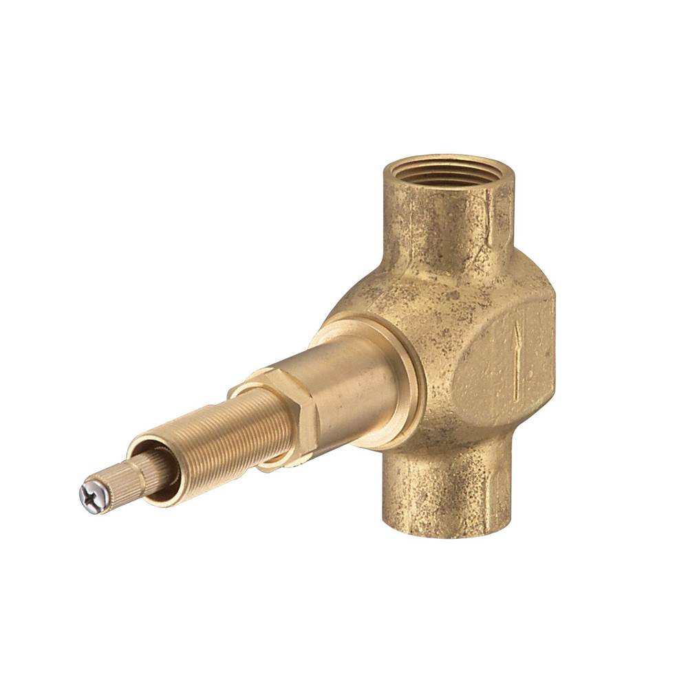 Gerber Plumbing - 1H 3/4'' Volume Control & Shut Off Valve - Rough Brass