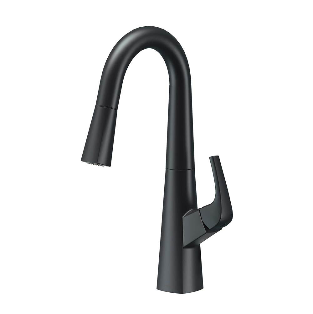 Gerber Plumbing - Vaughn 1H Pull-Down Prep Faucet 1.75gpm Satin Black - Satin Black