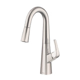 Gerber Plumbing - Vaughn 1H Pull-Down Prep Faucet 1.75gpm Stainless Steel - Stainless Steel