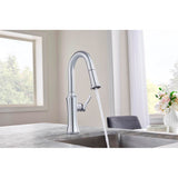 Draper 1H Pull-Down Prep Faucet 1.75gpm Chrome