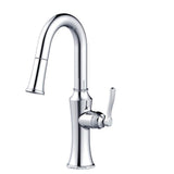 Gerber Plumbing - Draper 1H Pull-Down Prep Faucet 1.75gpm Chrome - Chrome