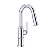 Kinzie 1H Pull-Down Prep Faucet 1.75gpm Chrome