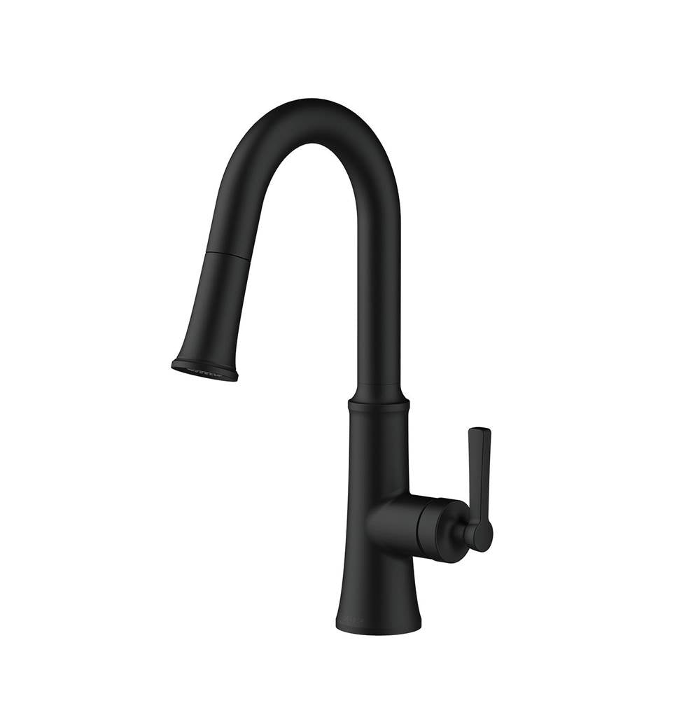 Gerber Plumbing - Northerly 1H Pull-Down Prep Faucet w/ Snapback 1.75gpm Satin Black - Satin Black
