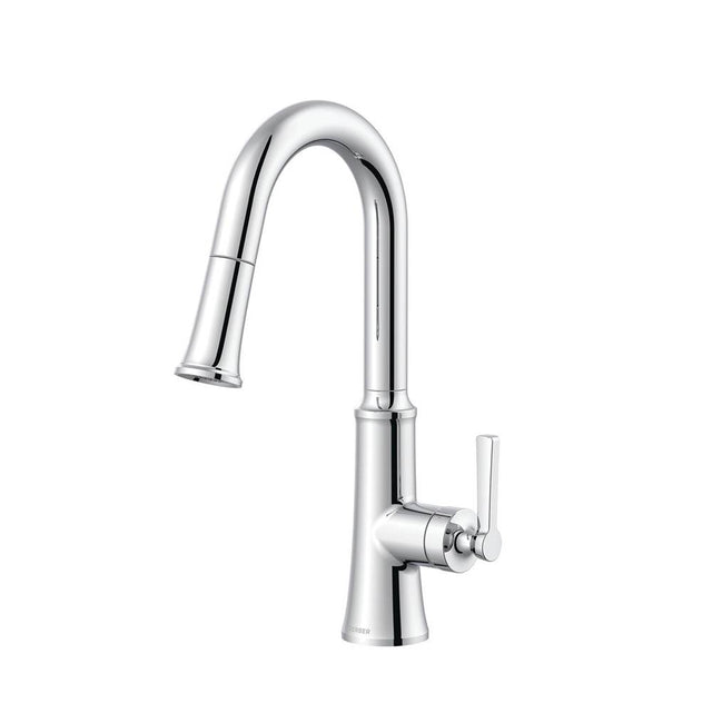 Gerber Plumbing - Northerly 1H Pull-Down Prep Faucet w/ Snapback 1.75gpm Chrome - Chrome