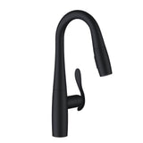 Selene 1H Pull-Down Prep Faucet w/ Snapback 1.75gpm Satin Black
