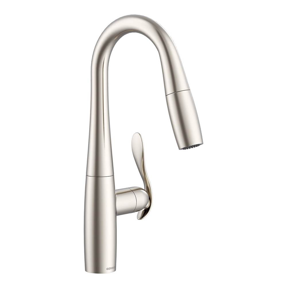 Selene 1H Pull-Down Prep Faucet w/ Snapback 1.75gpm Stainless Steel