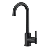 Gerber Plumbing - Parma 1H Bar Faucet w/ Side Mount Handle 1.75gpm Satin Black - Satin Black
