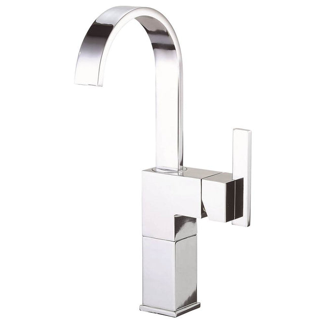 Gerber Plumbing - Sirius 1H Vessel Filler Single Hole Mount w/ Metal Grid Strainer 1.2gpm Chrome - Chrome