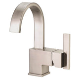 Gerber Plumbing - Sirius 1H Lavatory Faucet Single Hole Mount w/ Metal Touch Down Drain 1.2gpm Brushed Nickel - Brushed Nickel