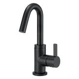 Gerber Plumbing - Amalfi 1H Lavatory Faucet Single Hole Mount w/ 50/50 Touch Down Drain & Optional Deck Plate Included 1.2gpm Satin Black - Satin Black