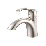 Gerber Plumbing - Antioch 1H Lavatory Faucet Single Hole Mount w/ 50/50 Touch Down Drain 1.2gpm Brushed Nickel - Brushed Nickel