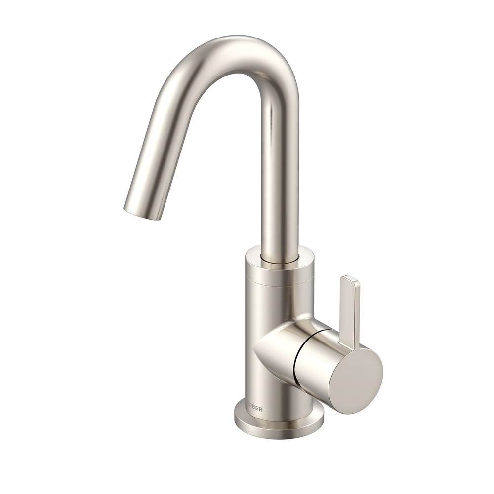 Gerber Plumbing - Amalfi 1H Lavatory Faucet Single Hole Mount w/ 50/50 Touch Down Drain & Optional Deck Plate Included 1.2gpm Brushed Nickel - Brushed Nickel